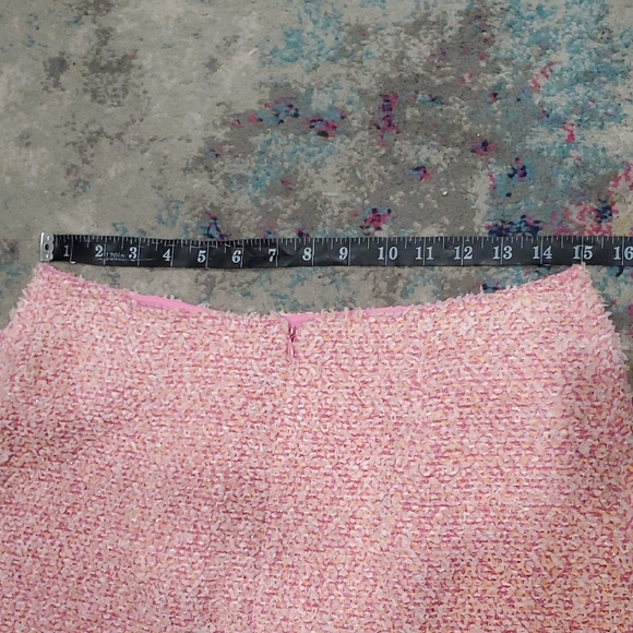 Anthropologie Blush Tweed Mini Skirt - Picture 11 of 14